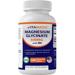 Vitamatic Magnesium Glycinate 500 mg with B6 180 tabl