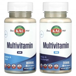 Kal Multivitamin Мультивитамины утро и вечер 2 упаковки по 60 табл. в каждой